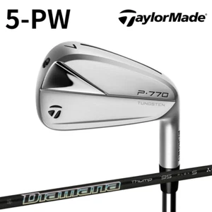 TaylorMade P770 2023 Iron set 5-pw Diamana THUMP 95 Flex S Silver New - Picture 1 of 9