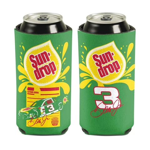 Dale Earnhardt Jr 2023 Sun Drop #3 Can Hugger 16oz Cooler Cover
