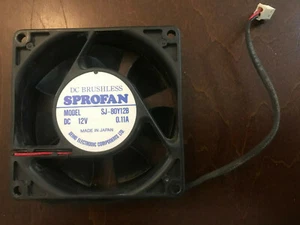Seiko DC Brushless Sprofan 12V 0.11A Fan (SJ-80Y12B) - Afbeelding 1 van 3