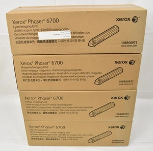 (4) Xerox CMYK Unità di imaging Phaser 6700 108R00971 108R00972 108R00973 108R00974 - Foto 1 di 5