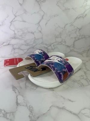 Sandalias sin cordones Nike CN9676-600 Victori One Slides blancas florales 7 Foto 1 de 4
