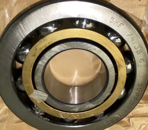 SKF 7214 BECBM 70mm X 125mm X 24mm Angular Contact Bearing Made in USA - Picture 1 of 7