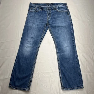 Silver Jean Co. Nash Heritage Straight Leg Jeans Herren 34x30(29) Whiskered Fade - Bild 1 von 14