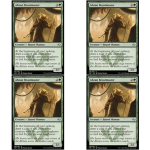 4 x ABZAN BEASTMASTER Fate Reforged MTG NM Green - Unc - Picture 1 of 1