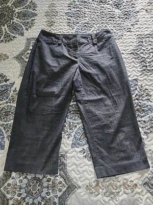 Pantalones capri para mujer Apt 9 Maxwell azul marino talla 8 Foto 1 de 4