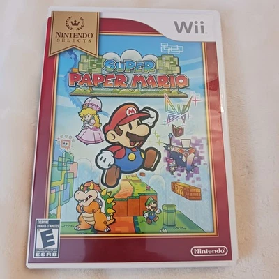 Super Paper Mario Nintendo Selects Edition (Nintendo Wii) Preowned Good - Image 1 of 4