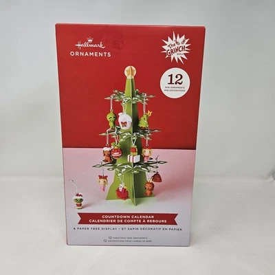 NEW Hallmark Dr Seuss Grinch Christmas Countdown Calendar With 12 Ornaments - Image 1 of 3