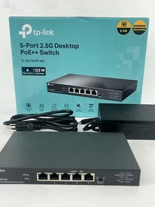 TP-Link TL-SG105PP-M2 - 5 Port 2.5 Gigabit Switch, 4 PoE++ Ports @123W, - Picture 1 of 5