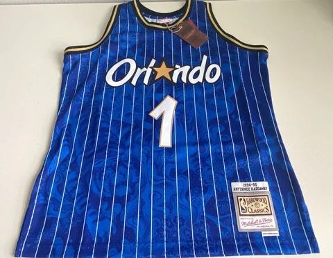 Mitchell & Ness Hardaway 1 Orlando Magic 1994-95 Lunar New Year Jersey Blue NEW Cover