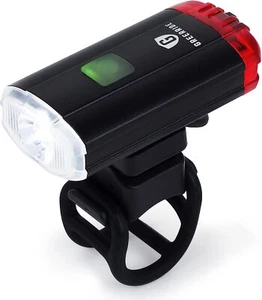 USB Wiederaufladbares Fahrrad Helm Licht Scheinwerfer Rücklicht Taschenlampe - Bild 1 von 11