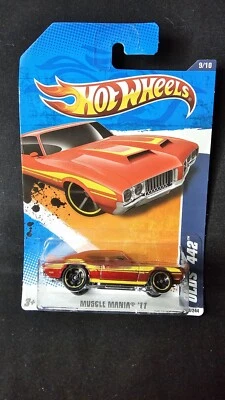 Sello Hot Wheels MUSCLE MANIA '11 ~ OLDS 442 (Rojo) (109/244) 1151N ✨️⚡️✨️🔥 Foto 1 de 4