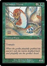 Urza's Legacy Yavimaya Wurm x4 Magic The Gathering NM