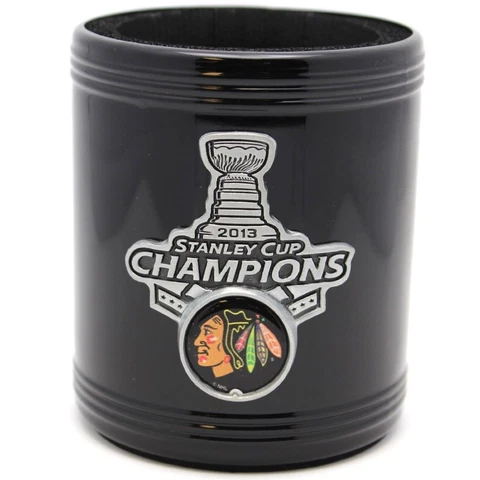 Blackhawks Stanley Cup Champions Metal Can Cooler - 6730 Cover