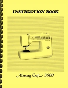 Janome Memory Craft 3000 Sewing Machine OWNER'S INSTRUCTION MANUAL - Picture 1 of 3