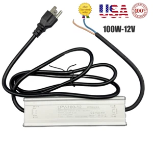12V 100W Switching Power Supply Driver Adapter Transformer with US Plug 8.34A - Picture 1 of 3