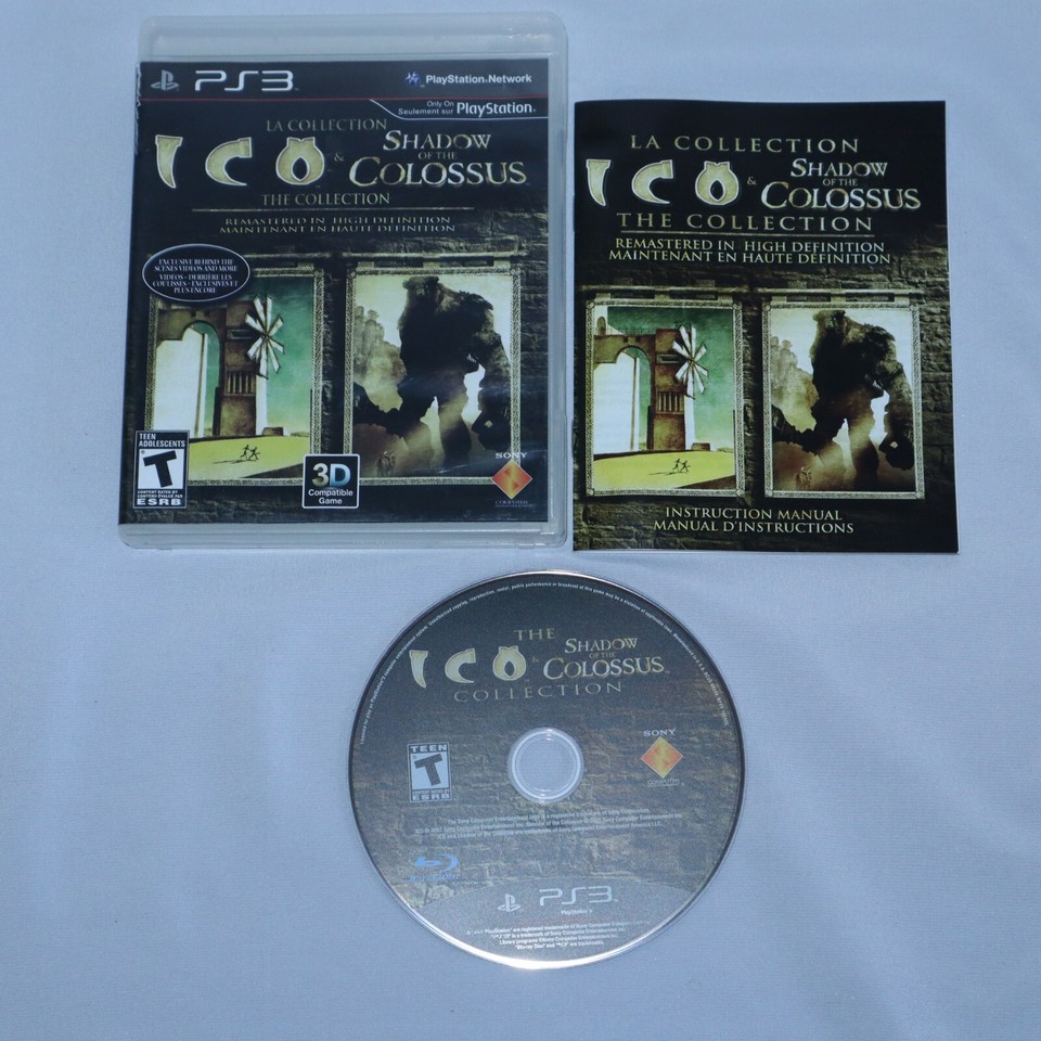 The Ico & Shadow of the Colossus Collection (PlayStation 3) PS3 complete  game VG 711719825920