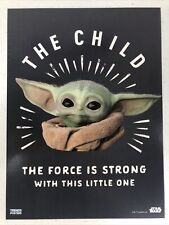 The Child-Force Is Strong With This One - Star Wars Mandalorian Mini Poster 8x11