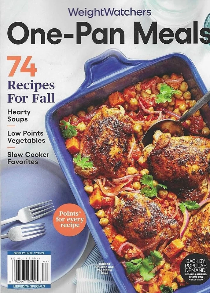 One-Pan Meals- Weight Watchers Magazine- BRAND NEW Foto 1 de 1