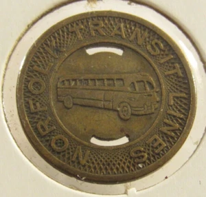 1953 Norfolk, NE Transit Lines Bus Token - Nebraska Neb. - Picture 1 of 2