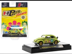 1953 VOLKSWAGEN BEETLE DELUXE LIME GREEN "HURST" 1/64 DIECAST M2 31500-HS32 - Picture 1 of 1