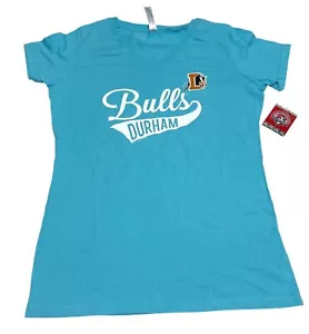 Maglietta Durham Bulls Aqua Blue VNeck Minor League Baseball Tampa Bay Rays taglia XL - Foto 1 di 9