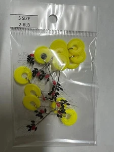 84 Fishing Gomma Float Bobber Stop Pitch Sinker Taglia S Nuovissimo USA - Foto 1 di 1