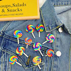 10pcs Lollipop Cloth Brooch Pins for Shoes Bag (Random Pattern)