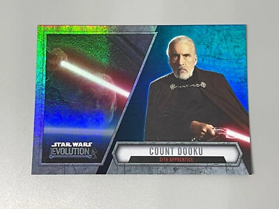 Count Dooku 2016 Topps Star Wars Evolution Blue Lightsaber Parallel #98 - Image 1 of 2