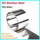 301 tôle fine en acier inoxydable largeur 300 mm plaque bande épaisseur 0,05-0,8 mm