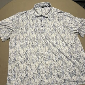 Cutter & Buck Shirt Polo Men’s Short Sleeve Size XL Geometric Print Golf, Tennis - Picture 1 of 5
