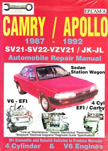 Toyota Camry 1987-1992 Workshop & Repair Manual MPN EPCAM/A - Picture 1 of 2