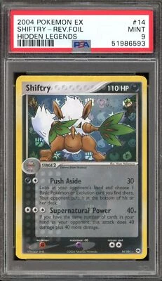 Pokemon Shiftry EX Hidden Legends Reverse Holo Rare #14 PSA 9 Mint - Image 1 of 2