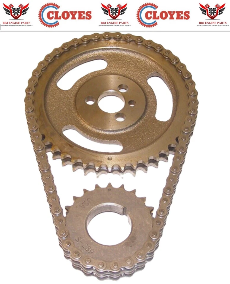 Chevrolet SBC 283 327 350 400 1955 - 1985 CLOYES Double Roller Timing Chain Set  - Image 1 of 3