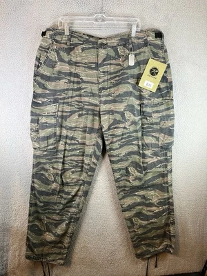Rothco Tiger Stripe Camo Pants Men’s XL Green Paratrooper Fatigue Cargo Pocket - Image 1 of 4