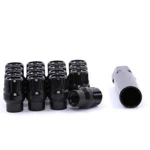 16 ET Spline Open End Black 12x1.5 Lug Nuts - Picture 1 of 2
