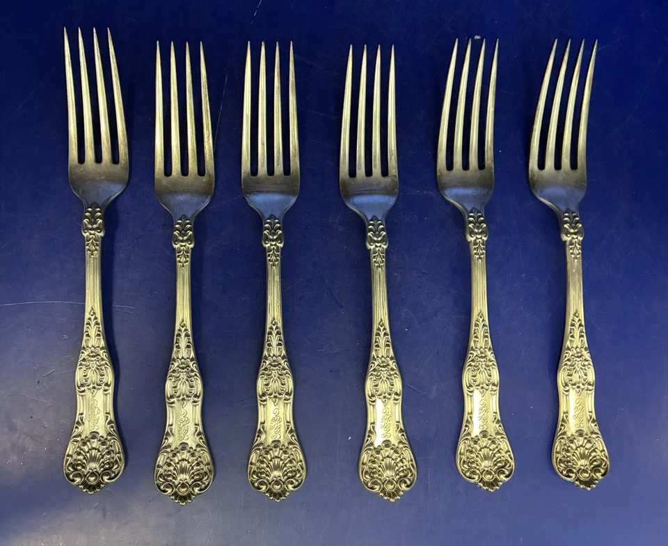 Seis horquillas Domnick & Haff Sterling para Marcus & Co - Nuevo patrón King Foto 1 de 4