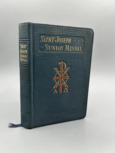 St. Joseph Sunday Missal Leather Latin English Large Type Edition illustrated - Picture 1 of 6