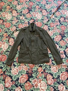 Allsaints Military Type Jacket Men’s WMNS Unisex Size S Distressed Cargo Faded - Picture 1 of 21
