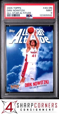 2005 TOPPS ALL-STAR ALTITUDE #AS-DN DIRK NOWITZKI HOF POP 2 PSA 9 - Image 1 of 2