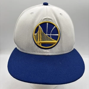 Golden State Warriors NBA New Era 59fifty Size 7 1/2 White/Blue Fitted Hat - Picture 1 of 8