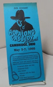 5th Annual Hopalong Casidy Festival - 1995 - promo card - Imagen 1 de 2