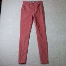 Old Navy Pants Women's 4 Tall Pink Corduroy Super Skinny High Rise 