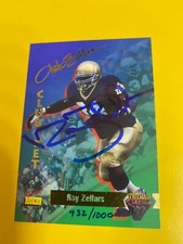 D30388  1995 Signature Rookies Tetrad Autobilia Autographed #70 Ray Zellar /1000