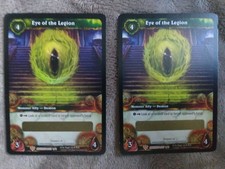 Lot of 2 World of Warcraft EYE OF THE LEGION TCG Loot Cards Unscratched WoW RARE