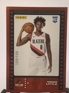 NASSIR LITTLE 2019-20 PANINI STICKER COLLECTION RED PARALLEL RC #/199 #97 - Picture 1 of 7