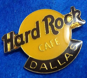 ENAMEL DALLAS TEXAS ORIGINAL LOCATION LARGE ORANGE LOGO 4LC Hard Rock Cafe PIN - Picture 1 of 1