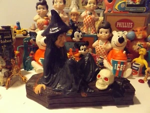 Vintage 1979 MCM HALLOWEEN WITCH CONTINENTAL STUDIOS CERAMIC / ARTIST RARE !!!! - Picture 1 of 12