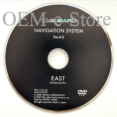 2006 2007 2008 2009 2010 2011 Subaru Tribeca B9 GPS Navigation DVD EAST U.S Map - Image 1 of 3