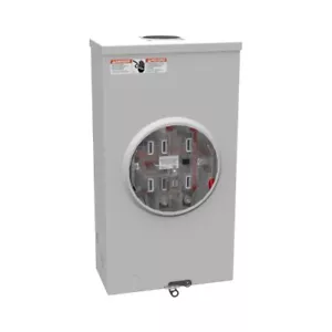 Milbank U2049-RL 1-Position 3-Phase 7 Terminal 200A Ringless Meter Socket - Picture 1 of 2