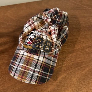 Vintage Disney Parks Mickey Mouse 28 Plaid Hat - Picture 1 of 3